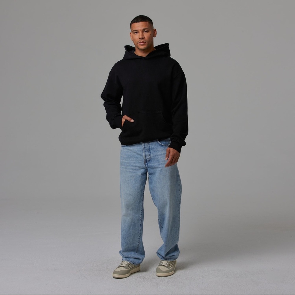 Talentless - Mens Heavyweight Hoodie - Pitch Black - Medium